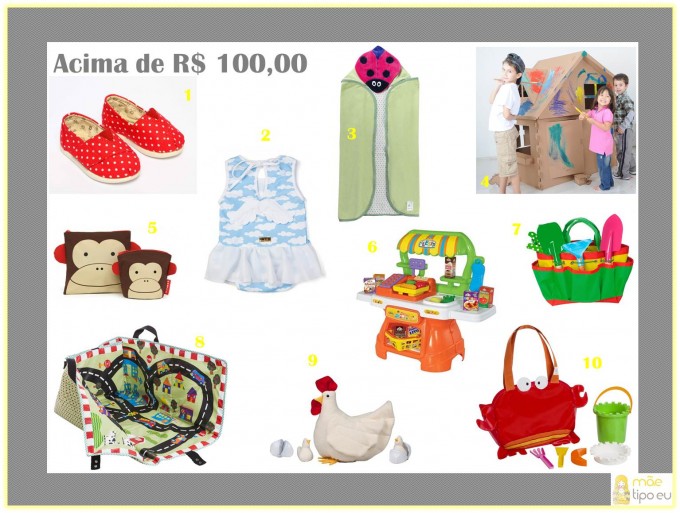 Acima de R$ 100,00