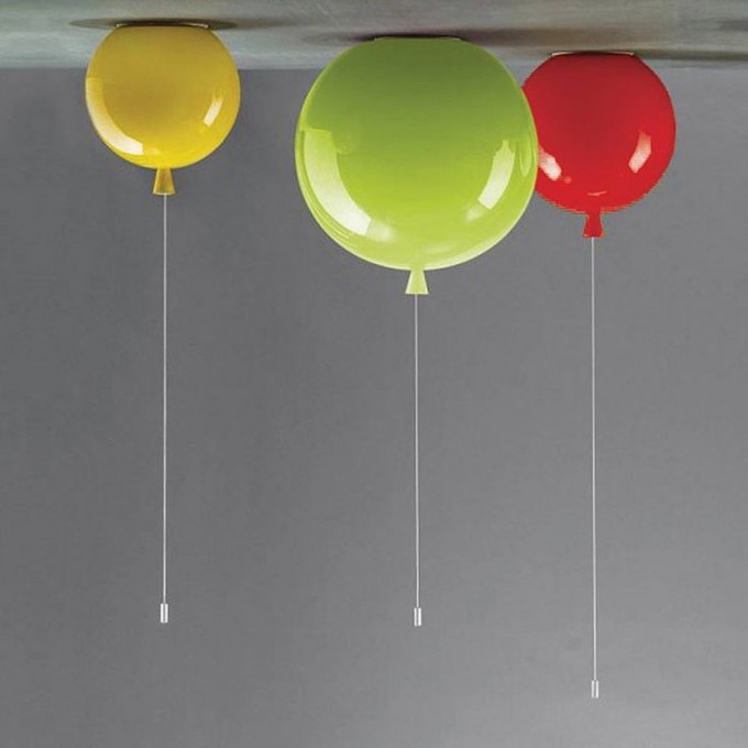 No novo quarto teremos uma luminária de balão como estas
