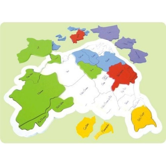 Mapa do Brasil de encaixe, da Bazar das Arábias