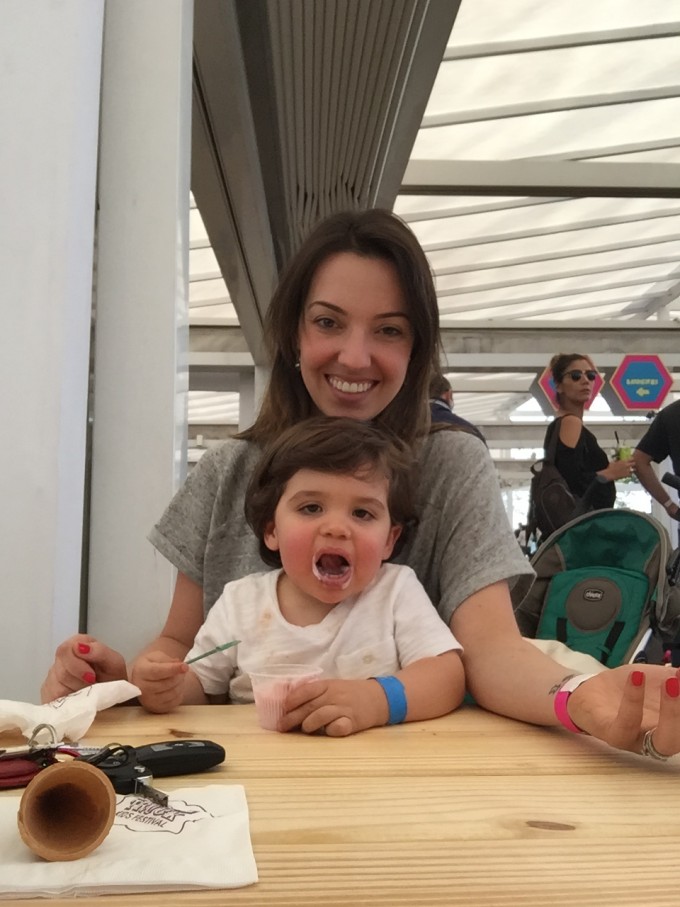 Samuka adorou a casquinha de danoninho